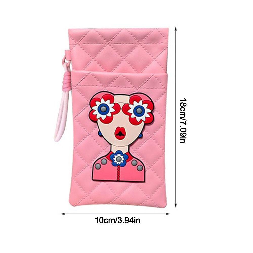 Portable Sunglasses Bag PU Leather Cosmetic Bag Gifts Double-layer Eyeglasses Pouch