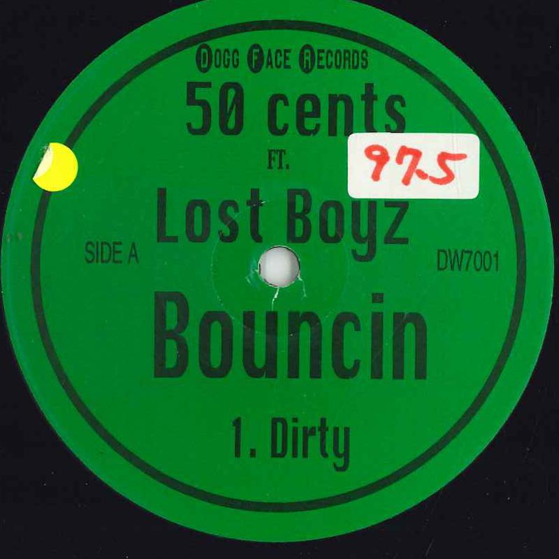 

12inch Record 50 CENTS LOST BOYZ Bouncin DW7001 DOGG FACE US Rap HipHopRB Used