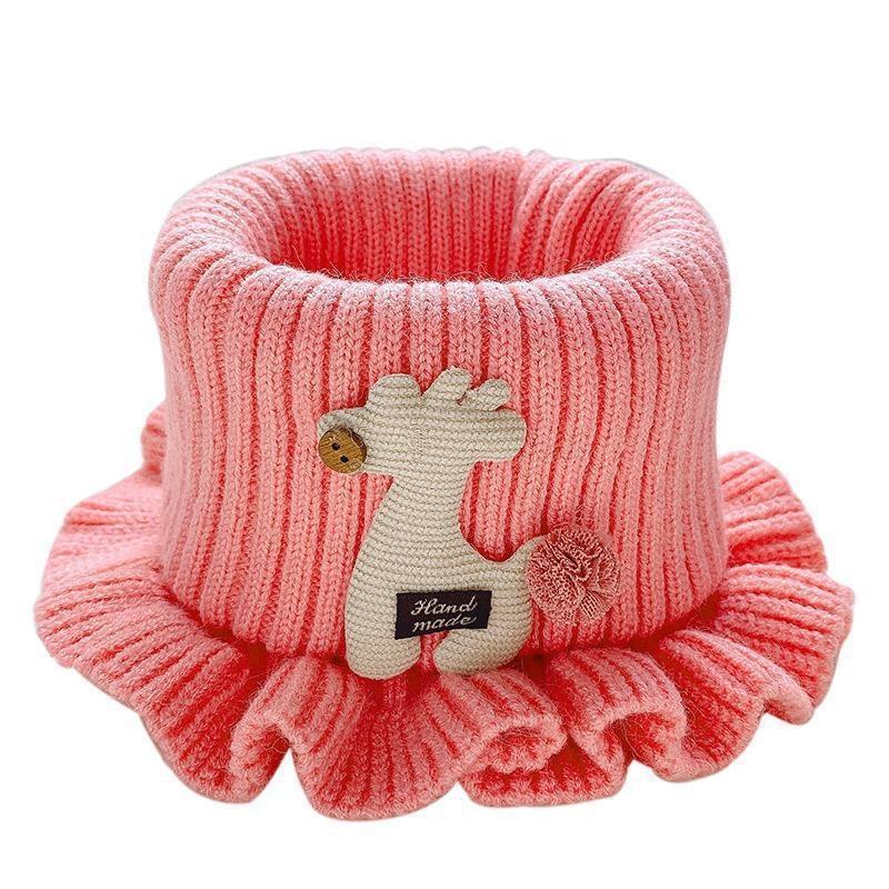 Frühling Herbst Kinder Halstuch Einfarbig Kinder Strickwolle O-Ring Halskragen Junge Mädchen Outdoor Schutz Winter Warm Babyschal