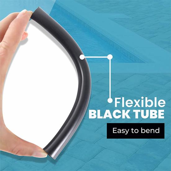 

2 шт., трубка хлоратора, гибкая, легко сгибаемая, черная, для бассейна, разъем для подачи брома, трубка из ПВХ для модели 320 322