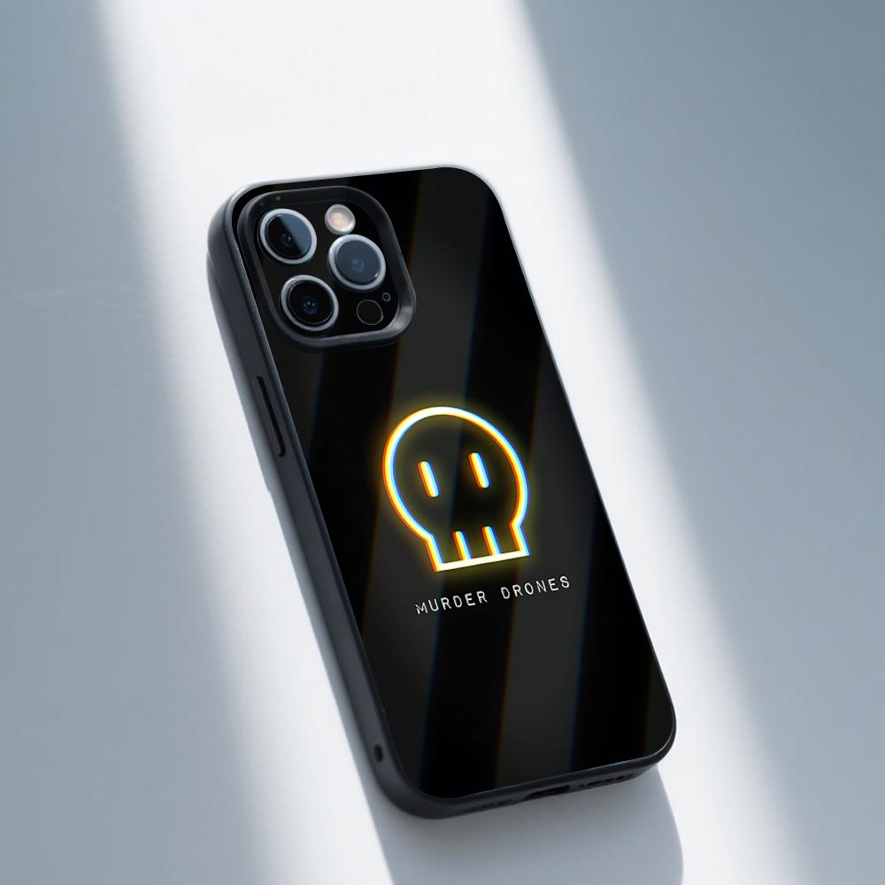 

M-Murders Game D-Drones Phone Case For iPhone 16,15,14,13,12,11,Pro,Max,Plus,X,XS,XR,SE,8,7,Mini,Soft Silicone Black Case iPhone12PRO