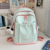 School bag student small backpack new girl travel light solid color popular small school bag high school student backpack