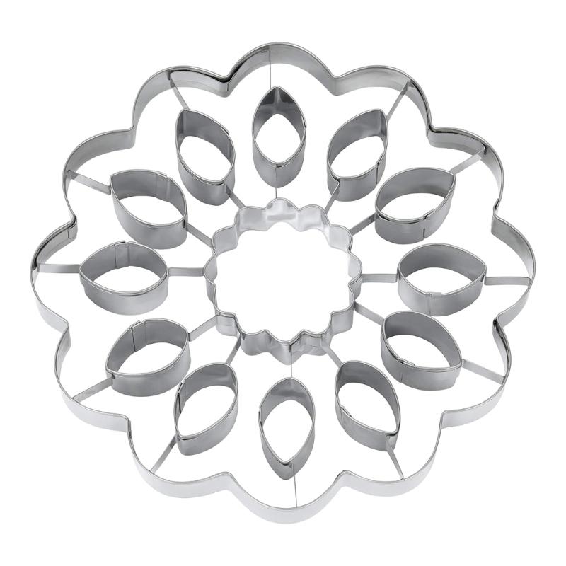 

Нержавеющая сталь Форма подсолнуха Резак для пирога Антипригарная форма для пастилы Декоративный инструмент для выпечки Форма для украшения десерта на вечеринку 1