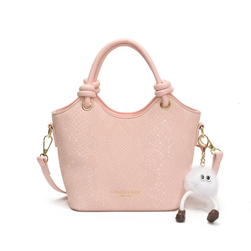 Portable bucket bag women's 2025 new summer fashion handbag versatile commuter casual shoulder messenger bag