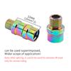 MUQZI Bike Pedals Adapters Spacers Left Right Signs Cycling Accessories Anti Corrosion Bike Pedal Extension Bolts Spacers