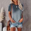 JPNTKY Women's Fashion Casual O-Neck Short Sleeve  Blouses & Shirts