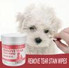 2PC Pet Cat Dog Remove Tear Mark Artifact Eye Cleaning Pet Mokrý papírový ručník