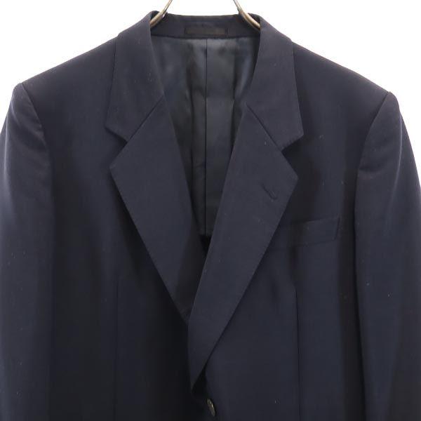 Lanvin Mohair Blend Tailored Jacket ST46-54 Navy Men's Used