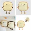 Toast Cute Bread Plush Doll Pillow With Expression Design For Gift Childrens