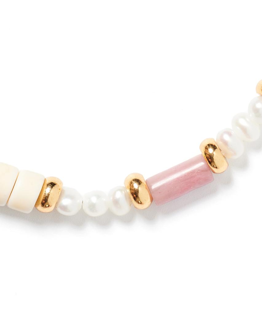 Polalita Pastel Mix Bead Bracelet (Plt-Br-032_Pk)