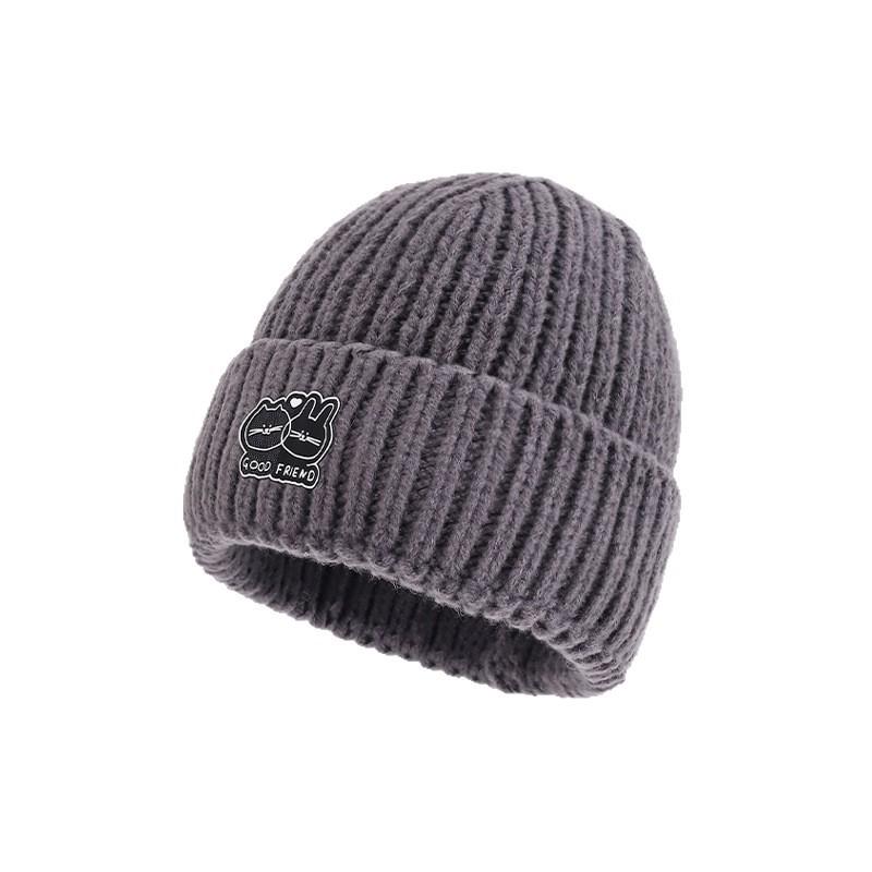 Autumn And Winter Women'S Winter Thickened Warm Men'S Knitted Hats Casual Versatile Big Head Circumference Showing Small Face Wool Hats