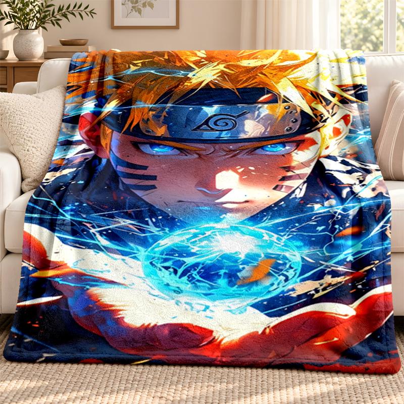 Naruto blanket Flannel Blanket Soft Cozy Plush Throw for Sofa Bed Lightweight Home Decoration Outdoor camping