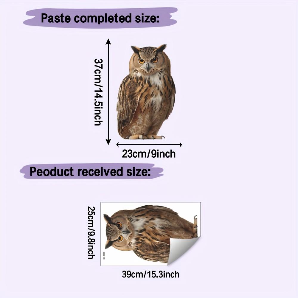 1pcs Owl Pattern Wall Stickers Living Room Glass Window Home Decorration Mural Bedroom Decor Self DIY Adhesive Animal Decals