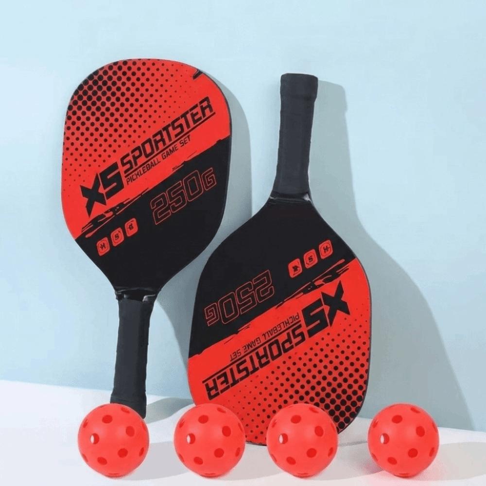 Wooden Pickleball Paddles Set Beginner Pickle Ball Equipment Complete Set Paddle Racquets Set  Men