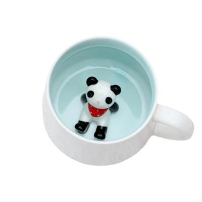 400ML Keramiktassen Kreativ Niedlich Cartoon Stereo Tier Milchkaffeetassen Paartassen für den Haushalt Trinkwasserzubehör