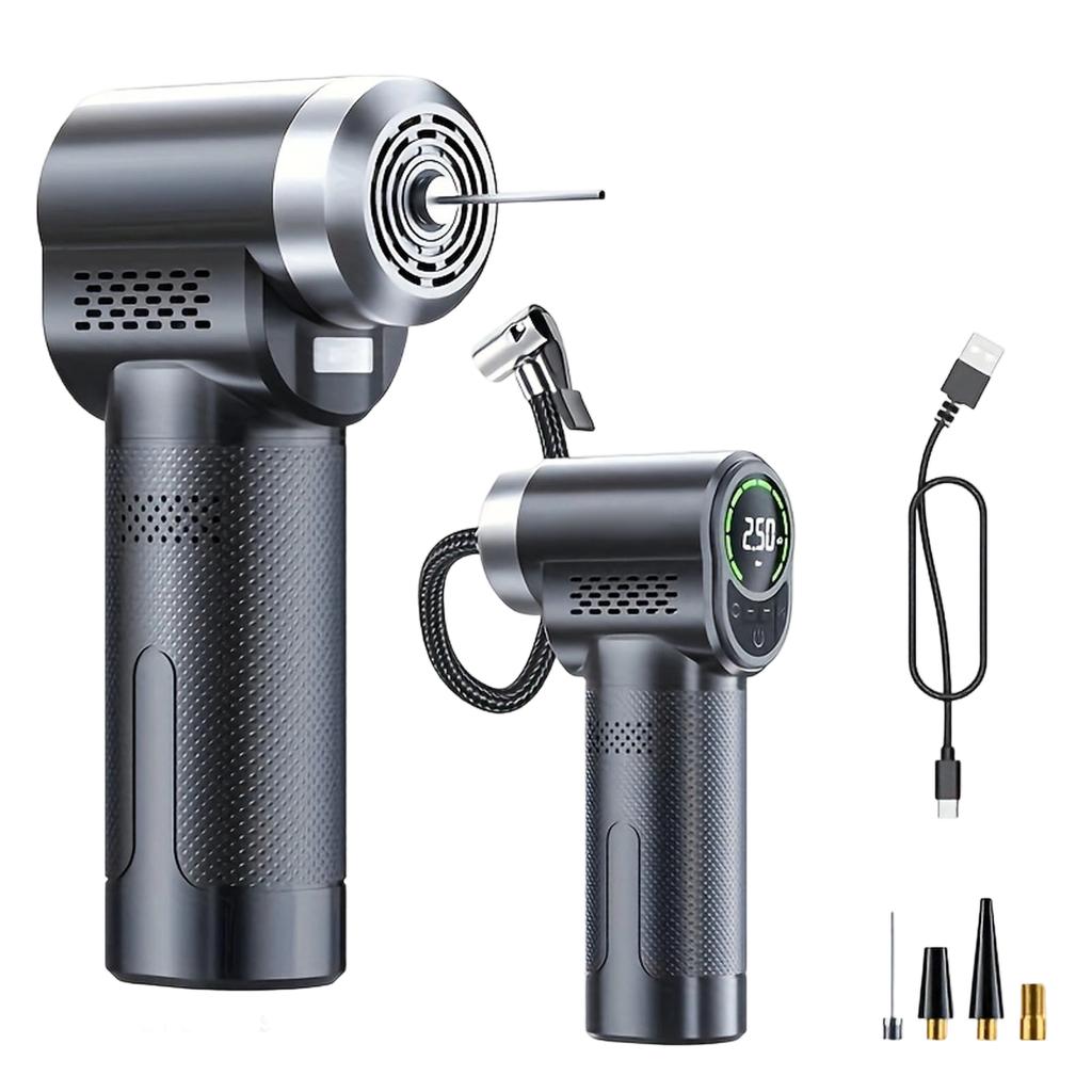 Elektrischer tragbarer Hand-Reifenfüller mit kabellosem intelligentem Digitaldisplay.