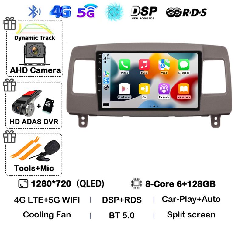 Android 14 Carplay Auto Car Radio For Toyota Mark II 9 X110 2000-2007 Multimedia GPS Navigation Video Player Stereo 2din 2 DIN