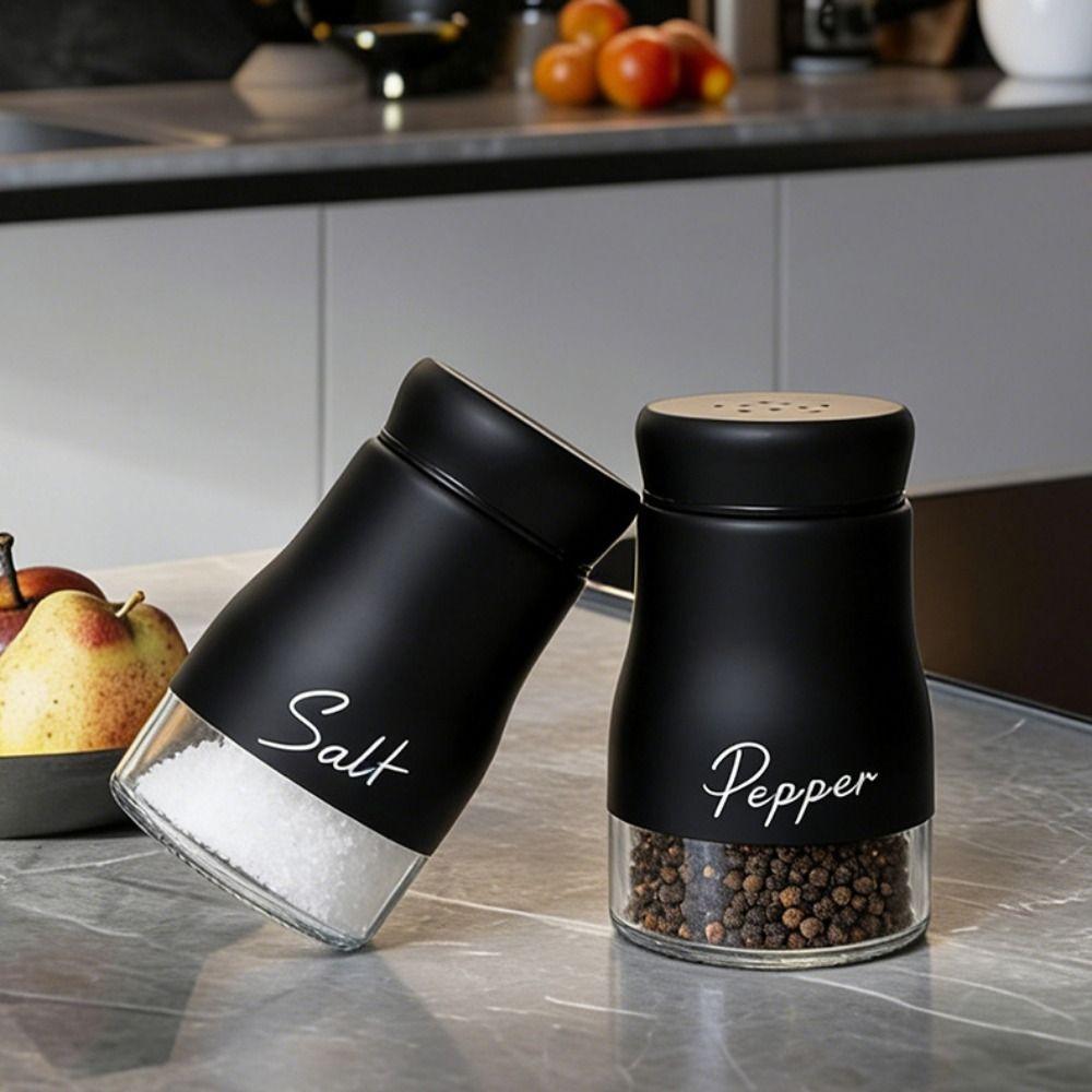 2PCS Leak-proof BBQ Seasoning Bottle Moisture-proof Salt Pepper Dispenser Seasoning Bottle Cooking