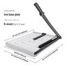 Deli 8012 Manual Steel Paper Cutter (460x380mm) CN Plug (adapter Included)