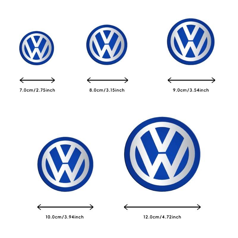 Car Sticker Styling Mouldings 70/80/90/100/120mm 4pcs/set 3D Car Wheel Center Hub SCaps Sticker Auto Cover For Volkswagen VW Polo