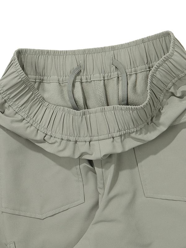 BBC EARTH W String Brushed Cargo Pants_Olive