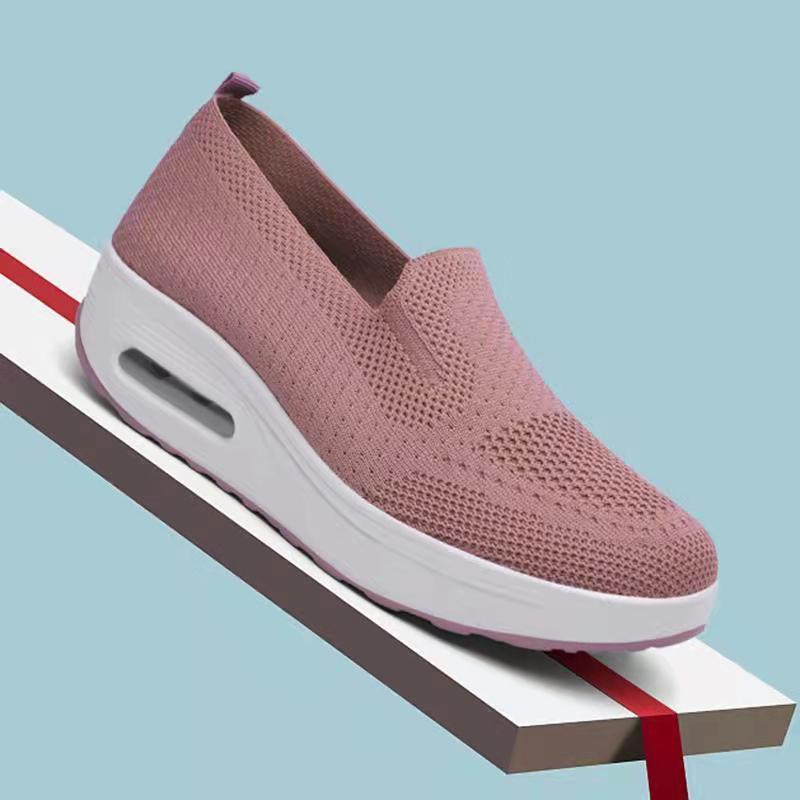 Sneakers da Donna 2025 con Suola Spessa, Ammortizzate ad Aria, in Rete, Slip-On per Aumento dell'Altezza