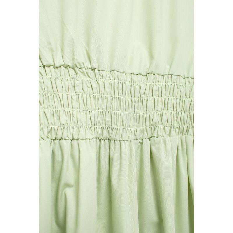 Kaslead New Arrival Women's Clothing Fashion Style Fashion Casual Bows Decorative Elastic Waist Dress