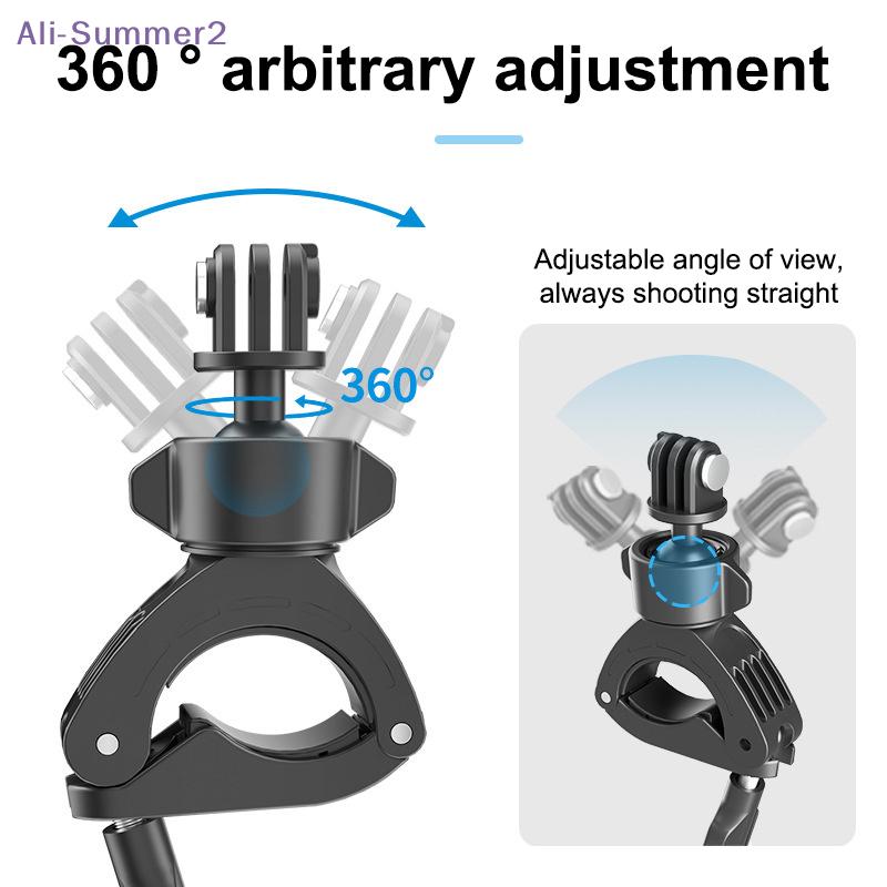 {Summer2} Universal Sport Camera Bike Riding Holder For Action 5 Pro Insta360 For Bicycle Motorcycle Sport Camera Stand Bracket