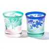 Direct Sales from Taiburo Carved Grape and Iron Wire Pattern Old Gift Made In Japan [Official Studio] Yume-garashi Glasses, Pair, TB3016/4116, Boxed,