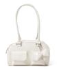 WEGO Boston Bag with School Deco Shoulder Korean School School Size White Charm, Bag, Bag, Bag, Style, Casual, Girly, Bag, Gift, Present, Bag,