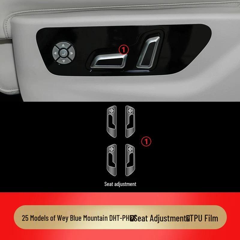 23-25 Wei Pai Lan Shan Interior Protection Film for Central Control, Gear Shift, and Dashboard Screen
