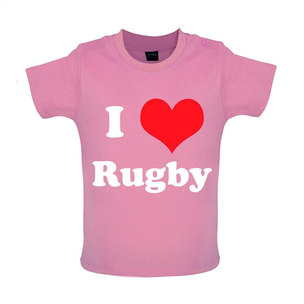 I Love Rugby - Baby Bodysuit - 6 League Union Reader Fan England Nations 140
