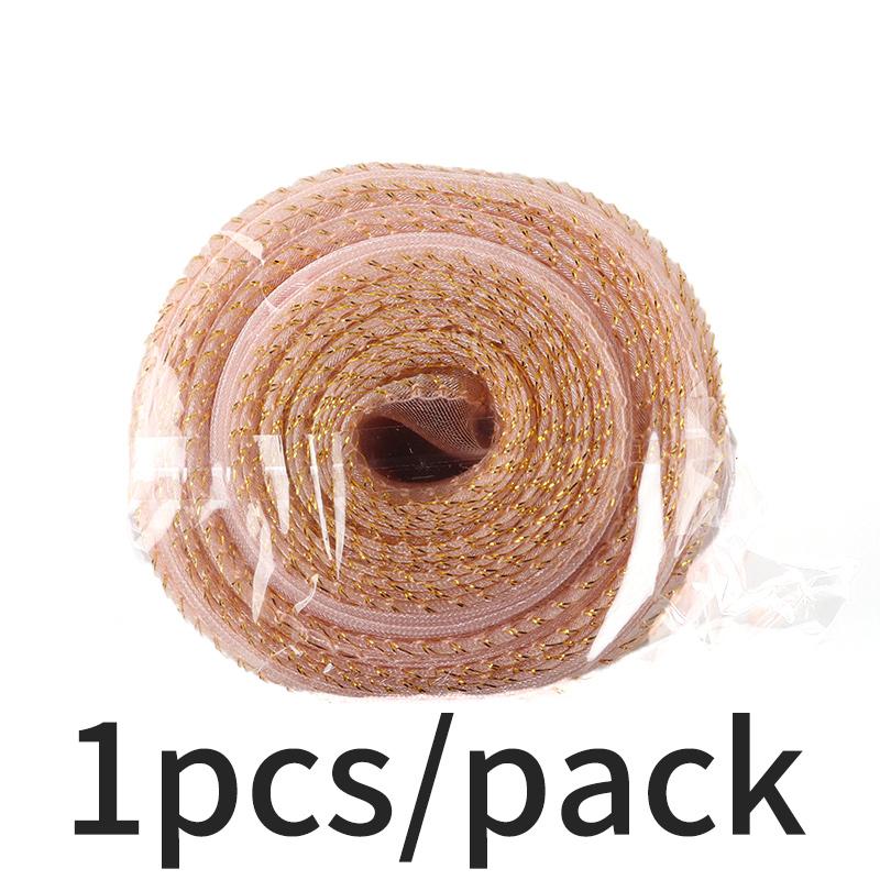 (10 Yards/Packung) 4cm Goldrand Wellenförmiges Garn Geschenkbox Bouquet Verpackungsmaterial Schleife Haaraccessoires Handgemacht DIY Dekoratives Spitze