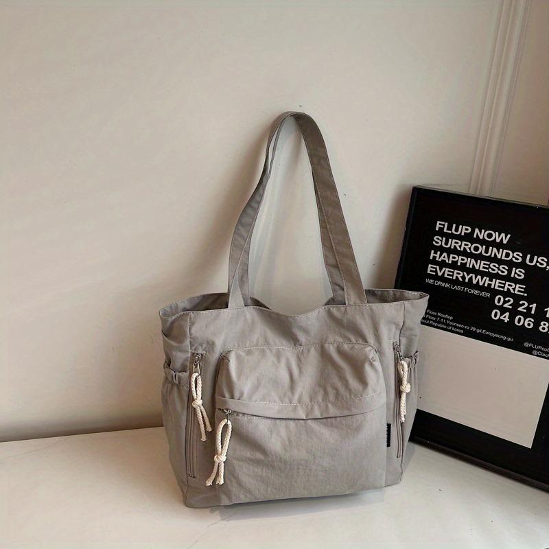Drawstring Large Capacity Tote Bag Women's Versatile Shoulder Bag
