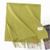 New Solid Color Maillard Imitation Cashmere Scarf for Women Autumn and Winter High End Warm Shawl Simple Scarf