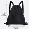 Large Capacity Gym Bag Lightweight Student School Bag Fashion Drawstring Backpack  Gym