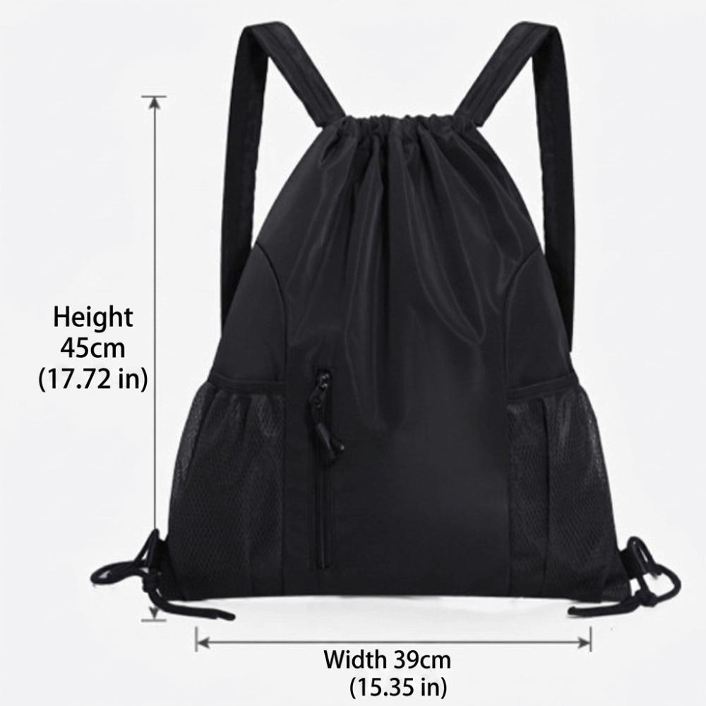 Large Capacity Gym Bag Lightweight Student School Bag Fashion Drawstring Backpack  Gym