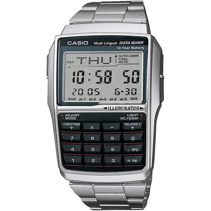 Casio Data Bank DBC-32D-1A Men s Digital Watch (Silver)