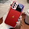 Gray Background Lightning For Samsung A73 72 71 A70 56 55 54 A53 52 51 50 42 A35 A34 33 32 31 26 25 24 23 22 30 Glass Phone Case