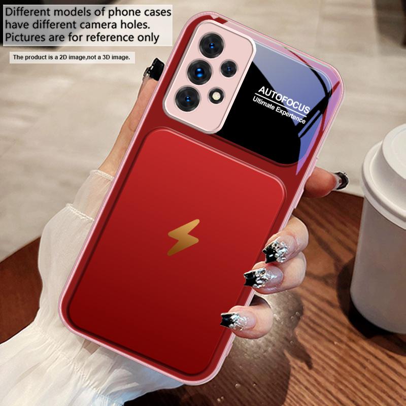 

Gray background lightning For Samsung A73 72 71 A70 56 55 54 A53 52 51 50 42 A35 A34 33 32 31 26 25 24 23 22 30 glass phone case Galaxy A73 5G