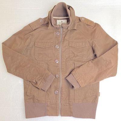 WOOLRICH Militaire Jas M Heren Volledige Rits & Knopen Bruin(GEBRUIKT)