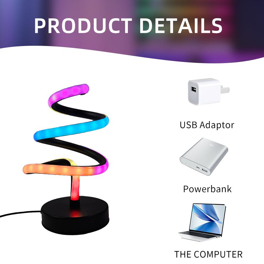 

Современная настольная лампа в виде елки с фантомным/трехцветным светом для рождественских украшений