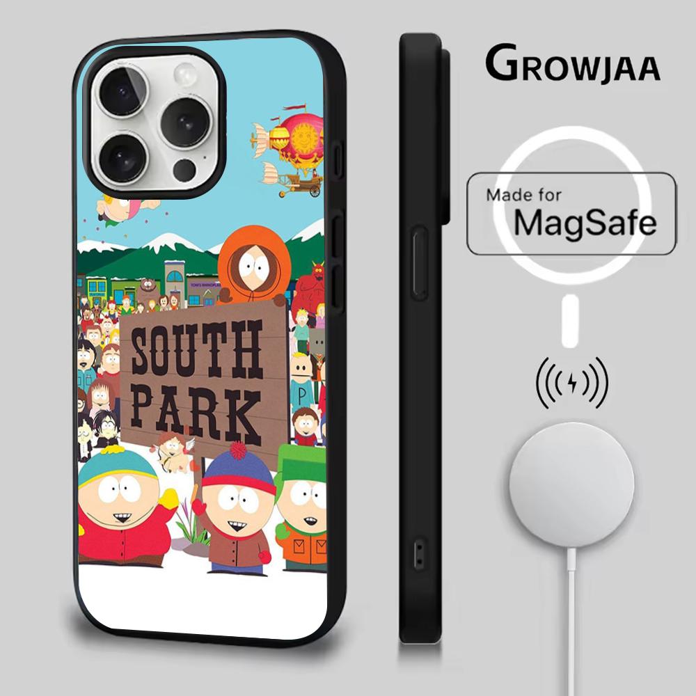 

Мультяшний кумедний чохол для телефону South Park Для iPhone 16e,16,15,14,13,12,11,Plus,Pro,Max,Mini Магнітна бездротова зарядка Magsafe iPhone12mini