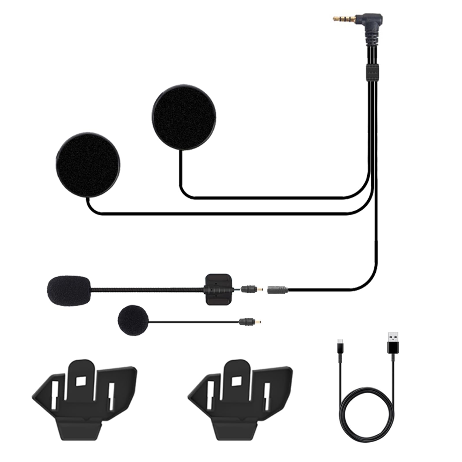 

WAYXIN Motorcycle Intercom Accessory Set for M910 чорний
