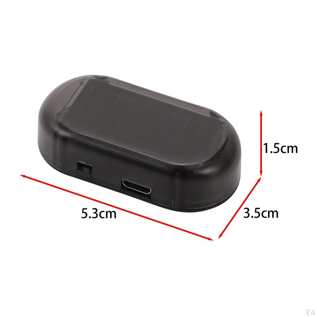 Car Solar Power Simulated Dummy Alarm LED Flashing Security Lamp, Sturdy, Strobe Decorative Light