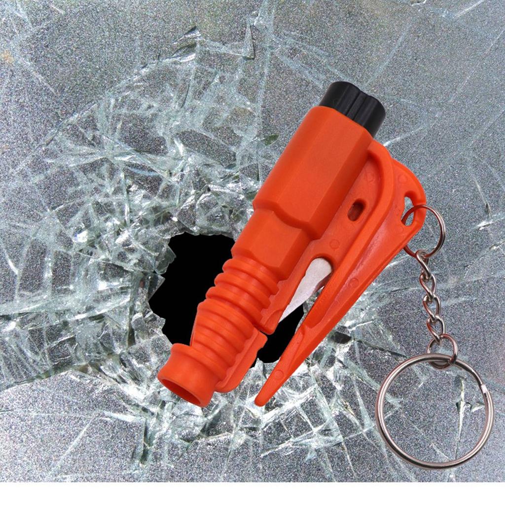 Window Breaker Tool Keychain, Multifunctional Glass Breaker, Cutter And Whistle, Emergency Keychain Car Escape Tool For All Cars, Car Accessor