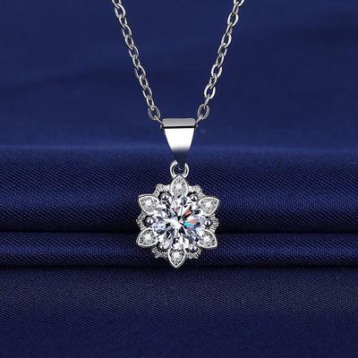Hot-Selling Filigree Snowflake Necklace: Women's Niche Fashion Clavicle Jewelry for Christmas