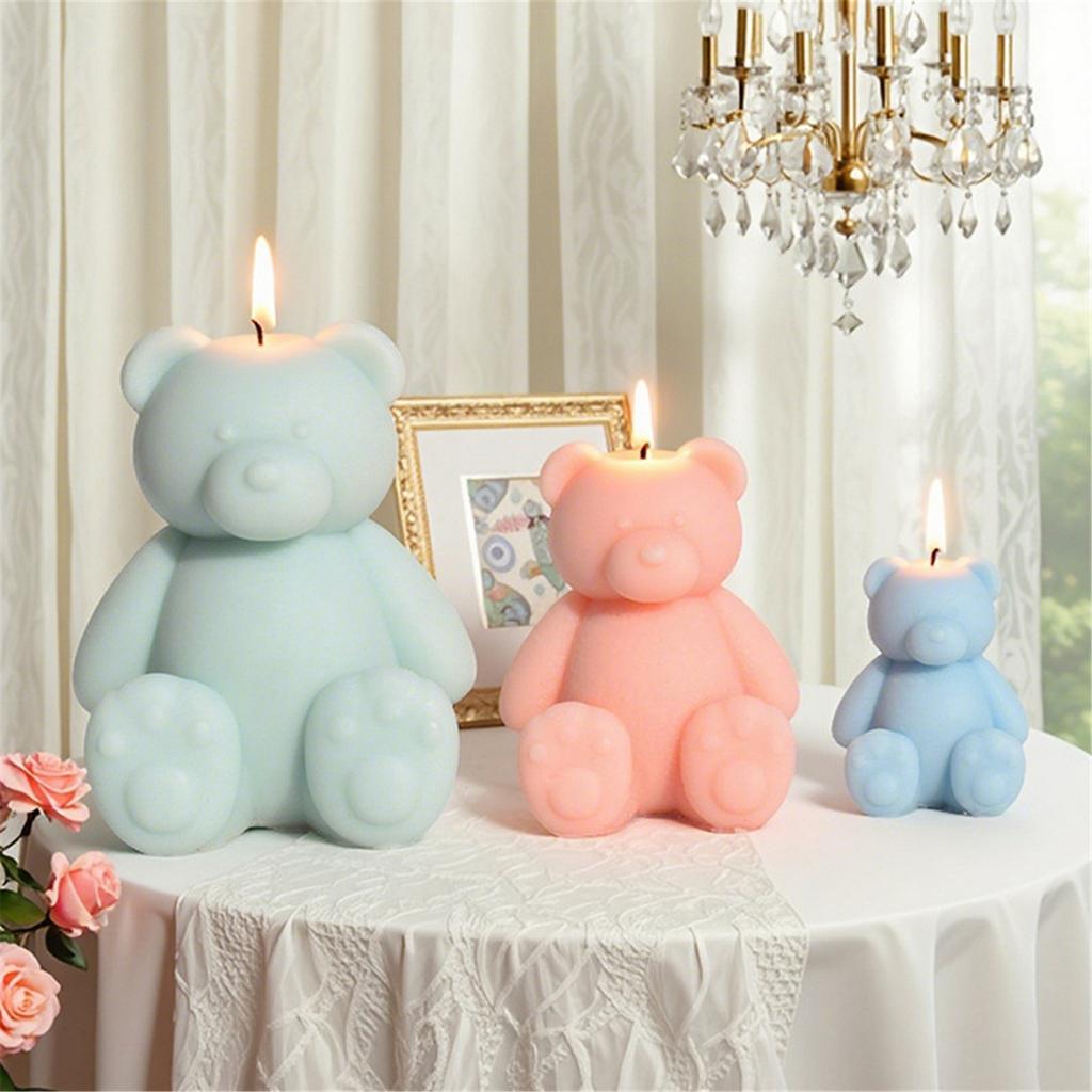 Silikon Bärenform Duftkerzenform Für Heimdekorationen Bastelprojekte Und Künstlerische Kreation Mit Feinem Detail