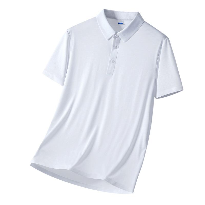 Summer POLO Shirt with Lapel and Short Sleeved T-shirt for Men's Casual and Versatile Loose Fitting T-shirt