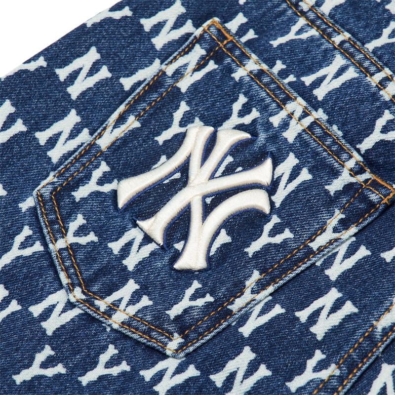 New MLB New York Yankees Jeans Women's Blue 3FDP06014-50BLS